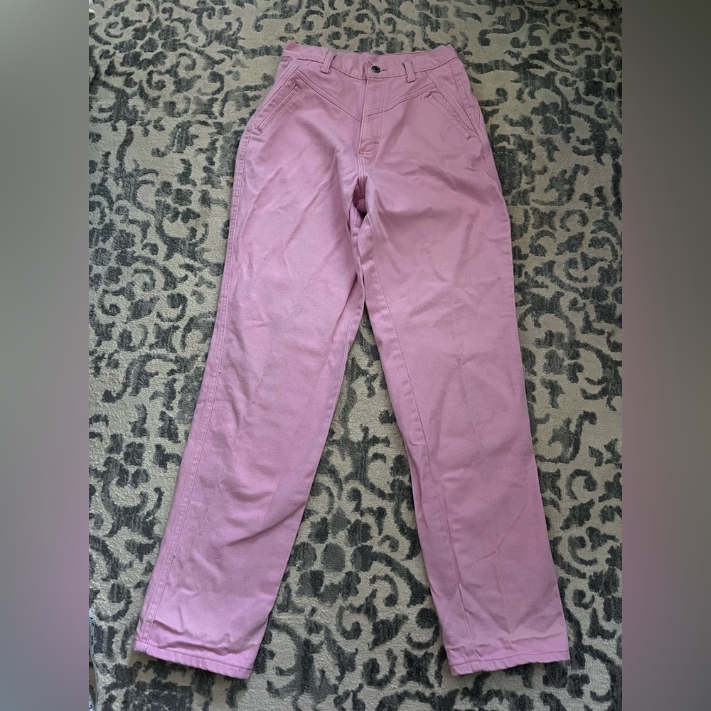 Vintage 80s Pink Wrangler Silverlake Jeans 9/10 31” inseam